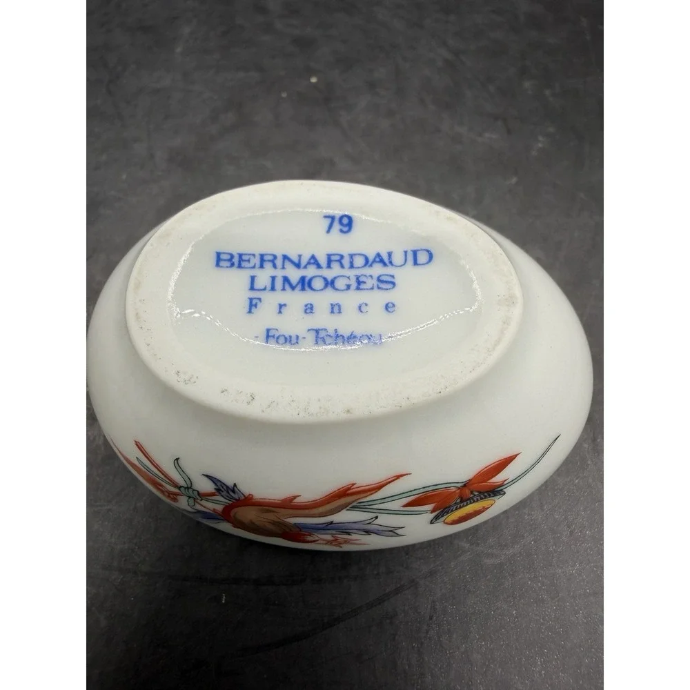 🥚✨ Limoges Fou-Tcheou Egg Shaped Trinket Box 🐣💎